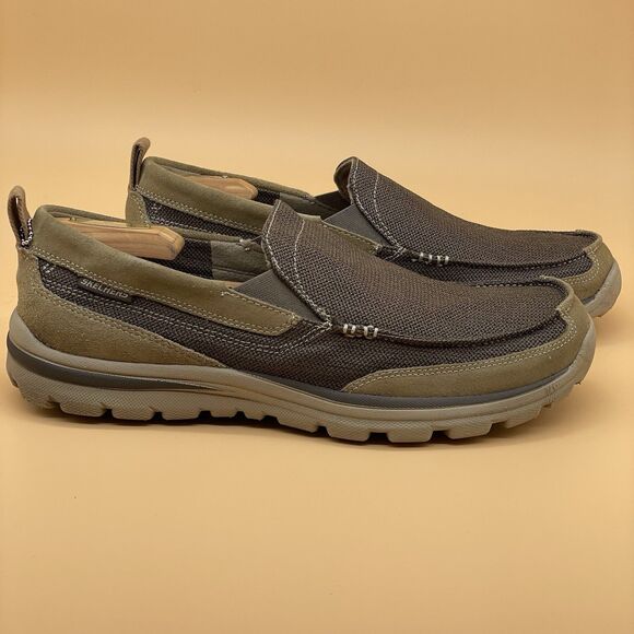 Skechers Superior Milford Casual Loafers Men's US 11 Light Brown Relaxed Fit - Picture 15 of 16